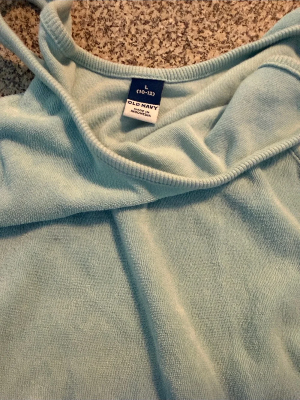 Kids Ombre Blue Terry Romper - Casual Tank Shorts 10/12